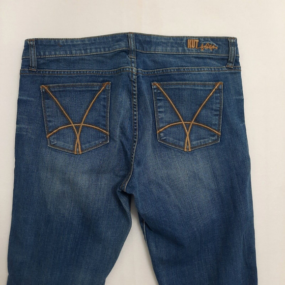 Kut From The Kloth Farrah Baby Bootcut Jeans Medium Wash Sz 12 34 x 32 KP697MB4 - Picture 6 of 12